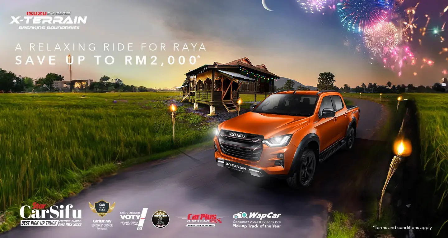 Isuzu D-Max March 2024 Key Visual A Relaxing Ride for Raya Save up to RM 2000